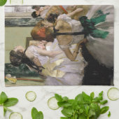 Edgar Degas - De dansklasse Theedoek (Gevouwen)