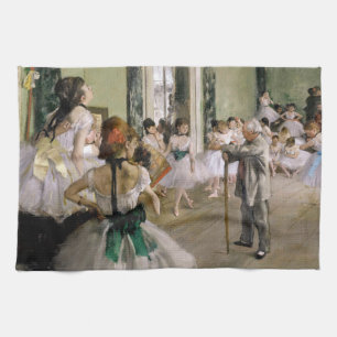 Edgar Degas - De dansklasse Theedoek
