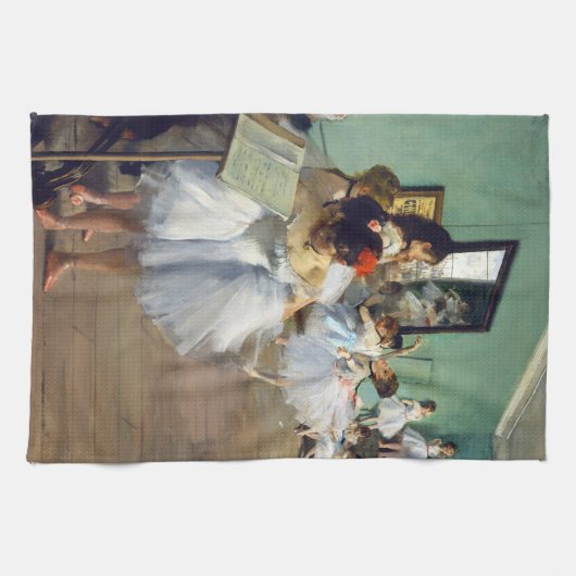 Edgar Degas - De dansklasse Theedoek (Horizontaal)