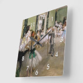 Edgar Degas - De dansklasse Vierkante Klok (Hoek)