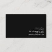 Edgar Degas | De dansklasse Visitekaartje (Achterkant)