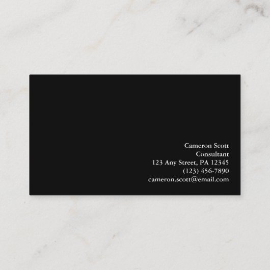 Edgar Degas | De dansklasse Visitekaartje (Achterkant)