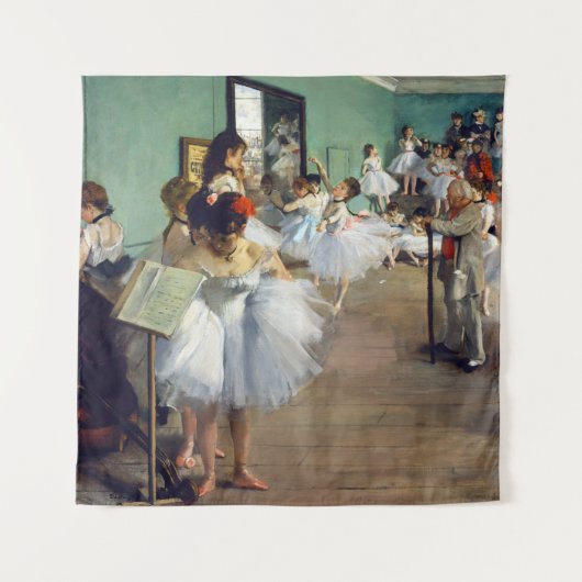 Edgar Degas - De dansklasse Wandkleed (Voorkant)