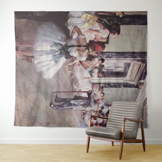 Edgar Degas de dansklasse Wandkleed (In Situ (horizontaal))