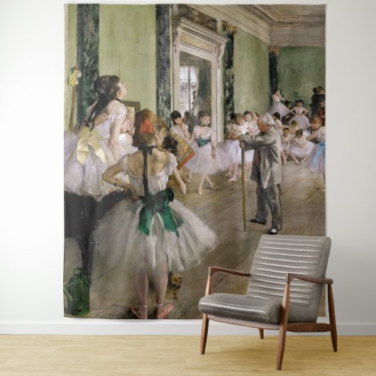 Edgar Degas - De dansklasse Wandkleed (In situ)