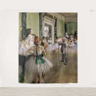 Edgar Degas - De dansklasse Wandkleed