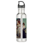 Edgar Degas - De dansklasse Waterfles (Achterkant)