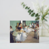 Edgar Degas - De Dansles Briefkaart (Staand voorkant)
