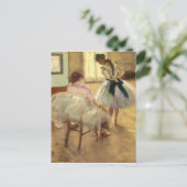Edgar Degas de dansles Briefkaart (Staand voorkant)