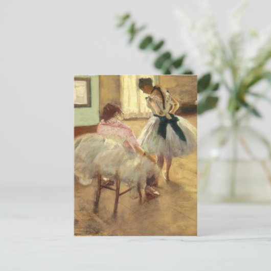Edgar Degas de dansles Briefkaart (Staand voorkant)