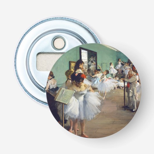 Edgar Degas - De Dansles Button Flesopener (Voorkant)