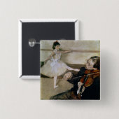 Edgar Degas | De dansles, c.1879 Vierkante Button 5,1 Cm (Voorkant /achterkant)