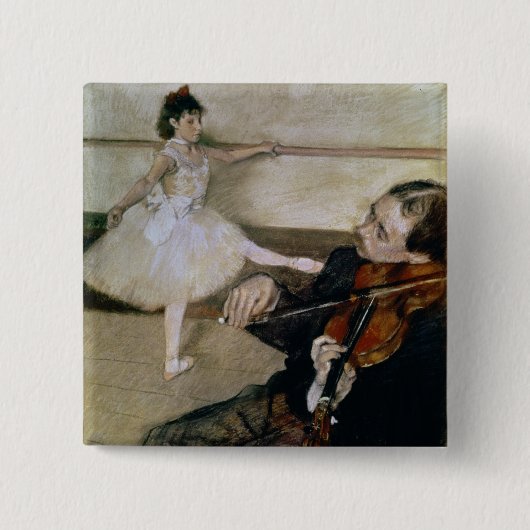 Edgar Degas | De dansles, c.1879 Vierkante Button 5,1 Cm (Voorkant)