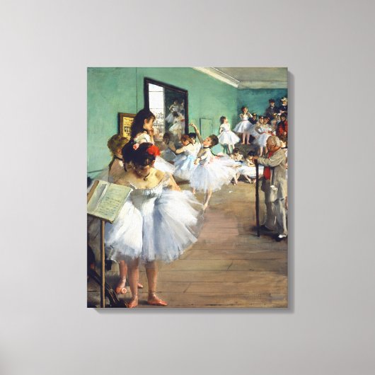 Edgar Degas - De dansles Canvas Afdruk (Voorkant)