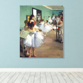 Edgar Degas - De dansles Canvas Afdruk (Insitu (Houten vloer))