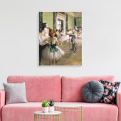 Edgar Degas - De Dansles Canvas Afdruk (Insitu (Woonkamer))