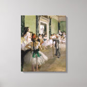Edgar Degas - De Dansles Canvas Afdruk (Voorkant)