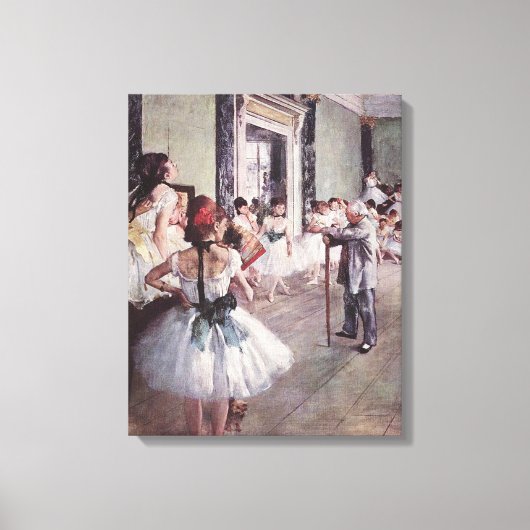 Edgar Degas De Dansles Canvas Afdruk (Voorkant)