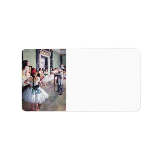 Edgar Degas - De dansles Etiket (Voorkant)