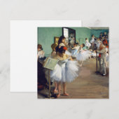 Edgar Degas - De Dansles Kaart (Voorkant / Achterkant)