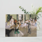 Edgar Degas - De Dansles Kaart (Staand voorkant)