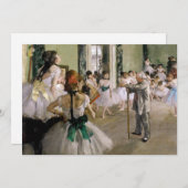 Edgar Degas - De Dansles Kaart (Voorkant / Achterkant)
