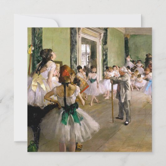 Edgar Degas De Dansles Kaart (Voorkant)