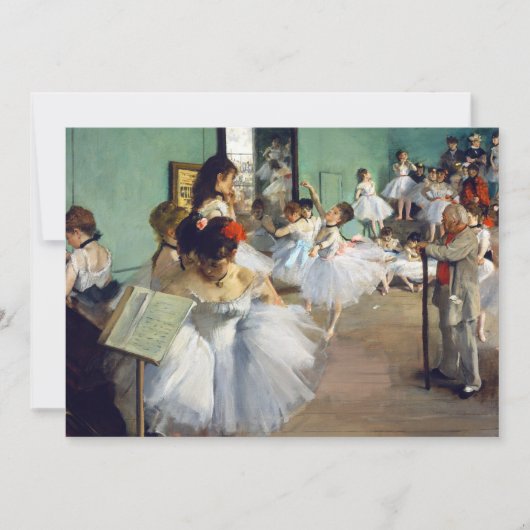 Edgar Degas - De dansles Kaart (Voorkant)