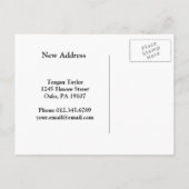 Edgar Degas | De dansles | Nieuw adres Aankondigingskaart (Achterkant)