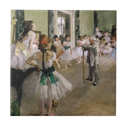 Edgar Degas - De Dansles Tegeltje (Voorkant)