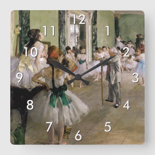 Edgar Degas - De Dansles Vierkante Klok (Voorkant)