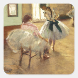 Edgar Degas de dansles Vierkante Sticker