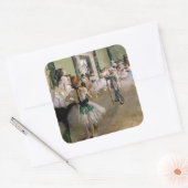 Edgar Degas - De Dansles Vierkante Sticker (Envelop)