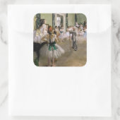 Edgar Degas - De Dansles Vierkante Sticker (Tas)