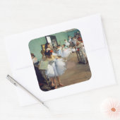 Edgar Degas - De Dansles Vierkante Sticker (Envelop)