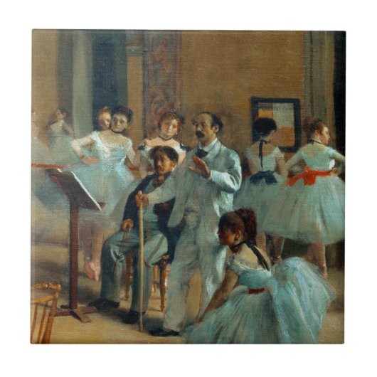 Edgar Degas De danszaal bij de Opera Tegeltje (Voorkant)