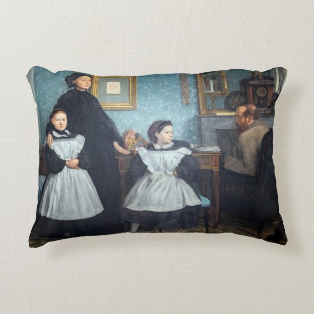 Edgar Degas - De familie Bellelli Accent Kussen (Voorkant)