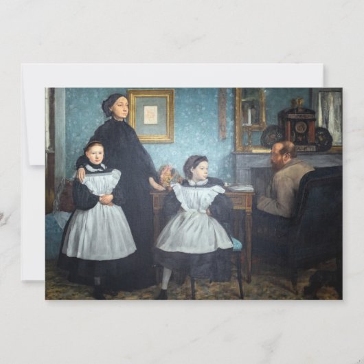 Edgar Degas - De familie Bellelli Bedankkaart (Voorkant)