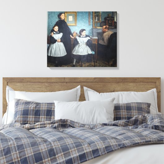 Edgar Degas - De familie Bellelli Canvas Afdruk (Insitu (Slaapkamer))