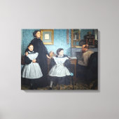 Edgar Degas - De familie Bellelli Canvas Afdruk (Voorkant)