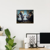 Edgar Degas - De familie Bellelli Poster (Thuiskantoor)