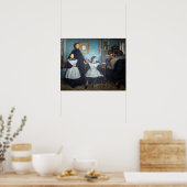 Edgar Degas - De familie Bellelli Poster (Keuken)