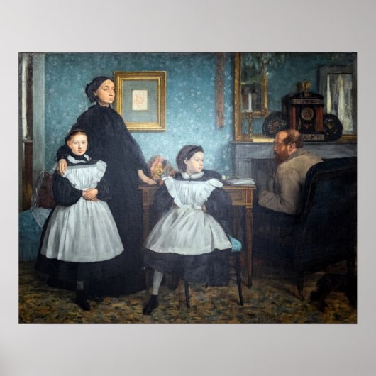 Edgar Degas - De familie Bellelli Poster (Voorkant)