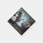 Edgar Degas - De familie Bellelli Servet (Hoek)