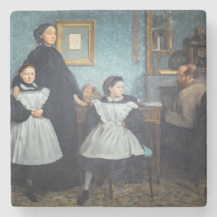 Edgar Degas - De familie Bellelli Stenen Onderzetter