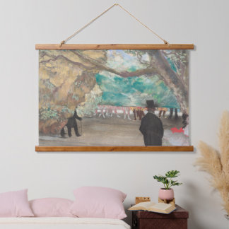Edgar Degas de gordijn dansers Hangend Wandkleed