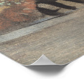 Edgar Degas de gordijndanserkunst Poster (Hoek)