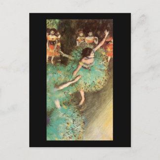 Edgar Degas De Groene Dancer Briefkaart
