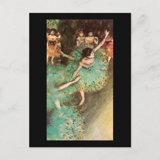 Edgar Degas De Groene Dancer Briefkaart (Voorkant)