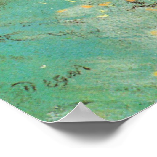 Edgar Degas De Groene Dancer Poster (Hoek)